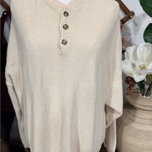Eddie Bauer Cream Sweater for men